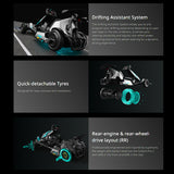 سيارة سباق كهربائية Ninebot Gokart Pro 2، كارت درفت عالي السرعة مع تجربة ألعاب تفاعلية، مناسب للأعمار 10+ من Segway