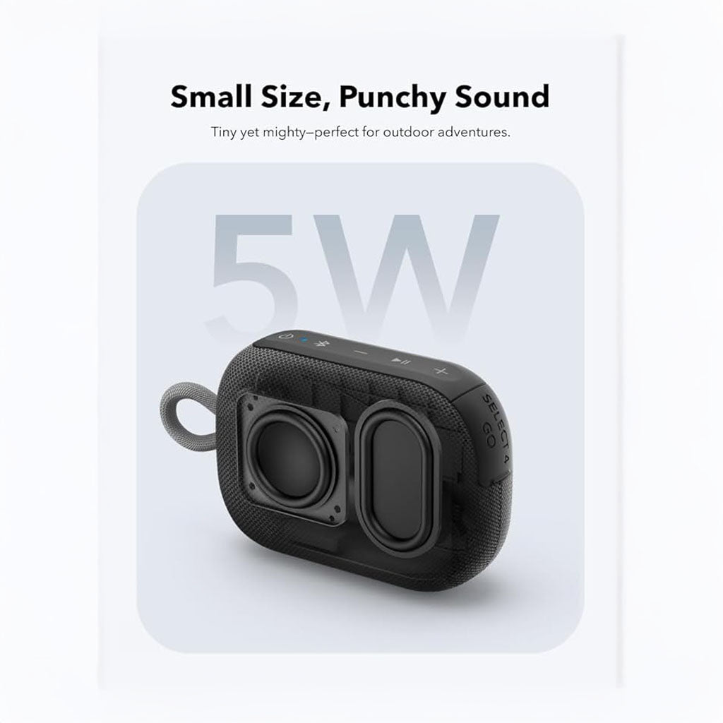 Portable Select GO 4 Bluetooth Speaker with 20H Playtime Customizable 9 band EQ - Soundcore by Anker