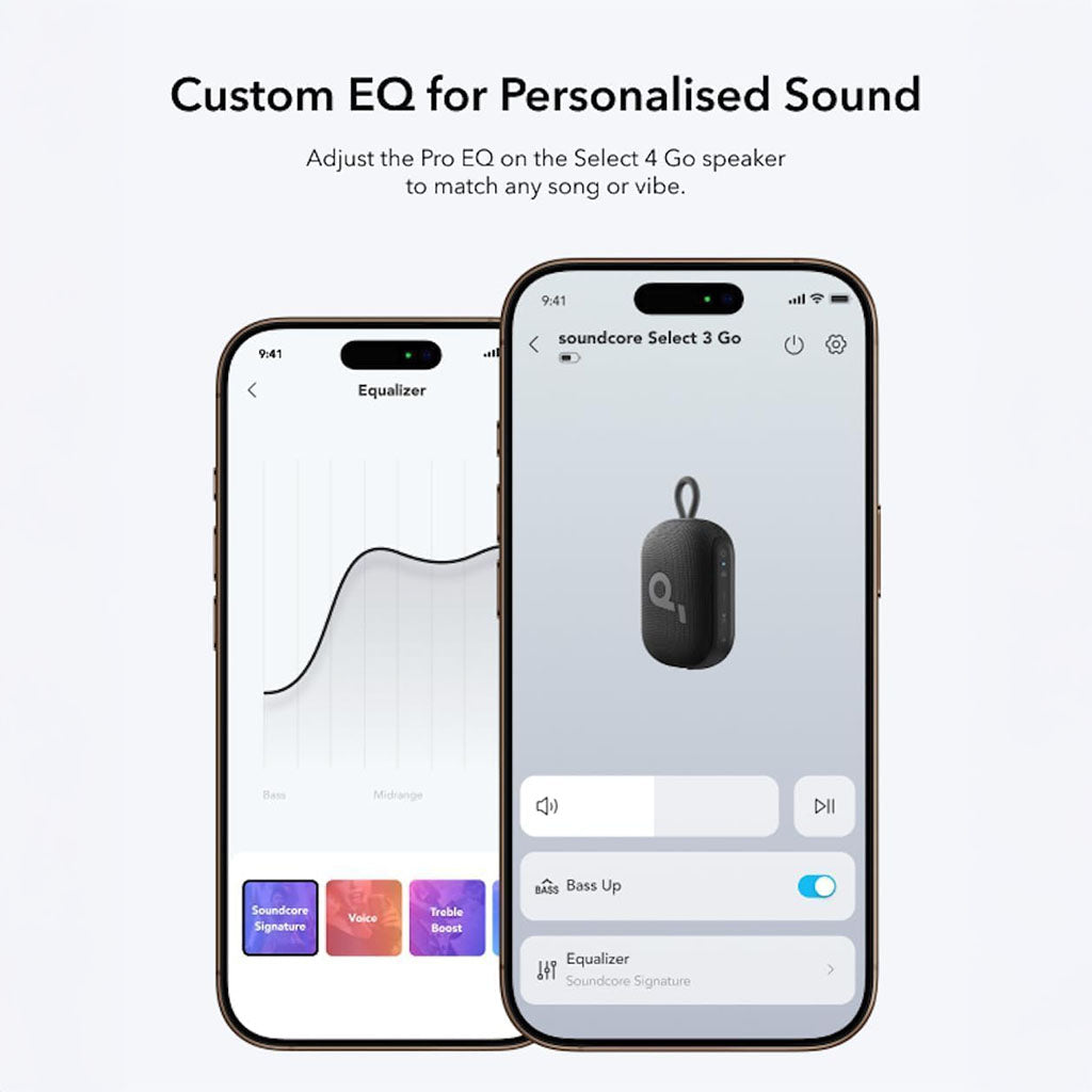 Portable Select GO 4 Bluetooth Speaker with 20H Playtime Customizable 9 band EQ - Soundcore by Anker
