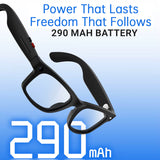 S2 Max AI Smart Glasses with HD Camera, Real-Time Translation, Bluetooth Audio & AI Voice Assistant – Multi Functional Smart Wearable Glasses by AiMB