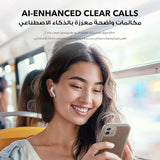 سماعات أذن لاسلكية K20i – تشغيل حتى 36 ساعة، مكالمات واضحة بتقنية الذكاء الاصطناعي، مقاومة للماء IPX5 من Soundcore by Anker 