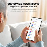 سماعات أذن لاسلكية K20i – تشغيل حتى 36 ساعة، مكالمات واضحة بتقنية الذكاء الاصطناعي، مقاومة للماء IPX5 من Soundcore by Anker 