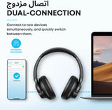 Q20i سماعات رأس لاسلكية بتقنية البلوتوث مع عزل ضوضاء هجين (ANC) – تصميم فوق الأذن مع تشغيل حتى 40 ساعة من Soundcore by Anker