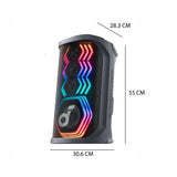 سماعة حفلات بلوتوث لاسلكية Rave 3S مع صوت 200 واط مع 2 ميكروفون كاريوكي وإضاءة LED  من Soundcore by Anker