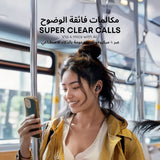 سماعات أذن لاسلكية R50i NC – عزل ضوضاء نشط (ANC) حتى 42 ديسيبل، تشغيل حتى 45 ساعة، ومكالمات واضحة بتقنية الذكاء الاصطناعي مع 4 ميكروفونات من Soundcore by Anker