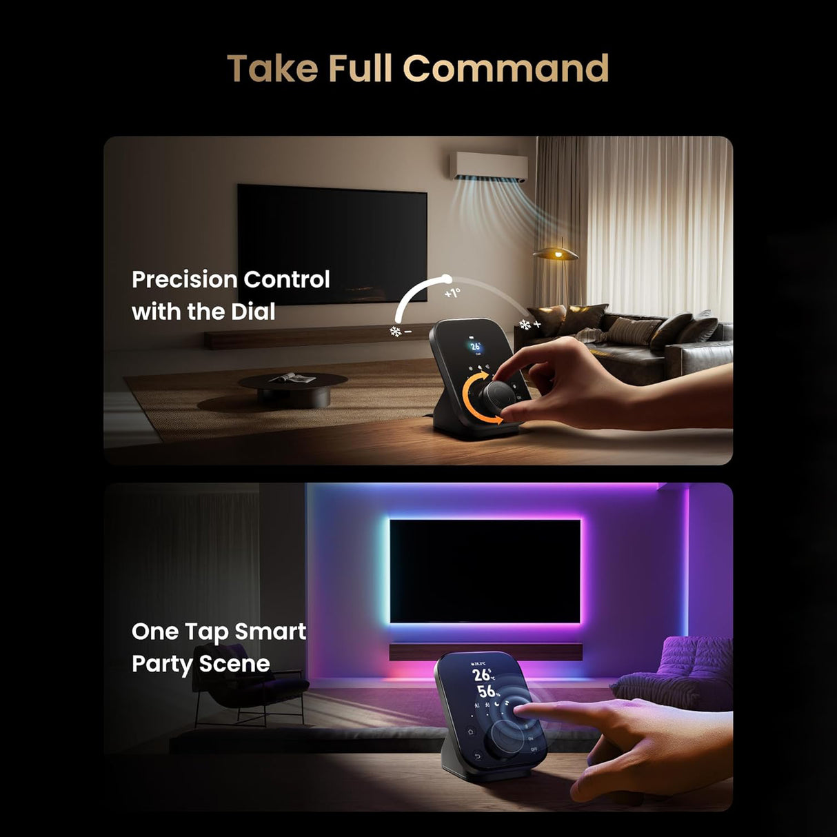 Smart Home Hub 3 (3rd Gen) with 2.4" IPS Screen & Knob Control by SwitchBot
