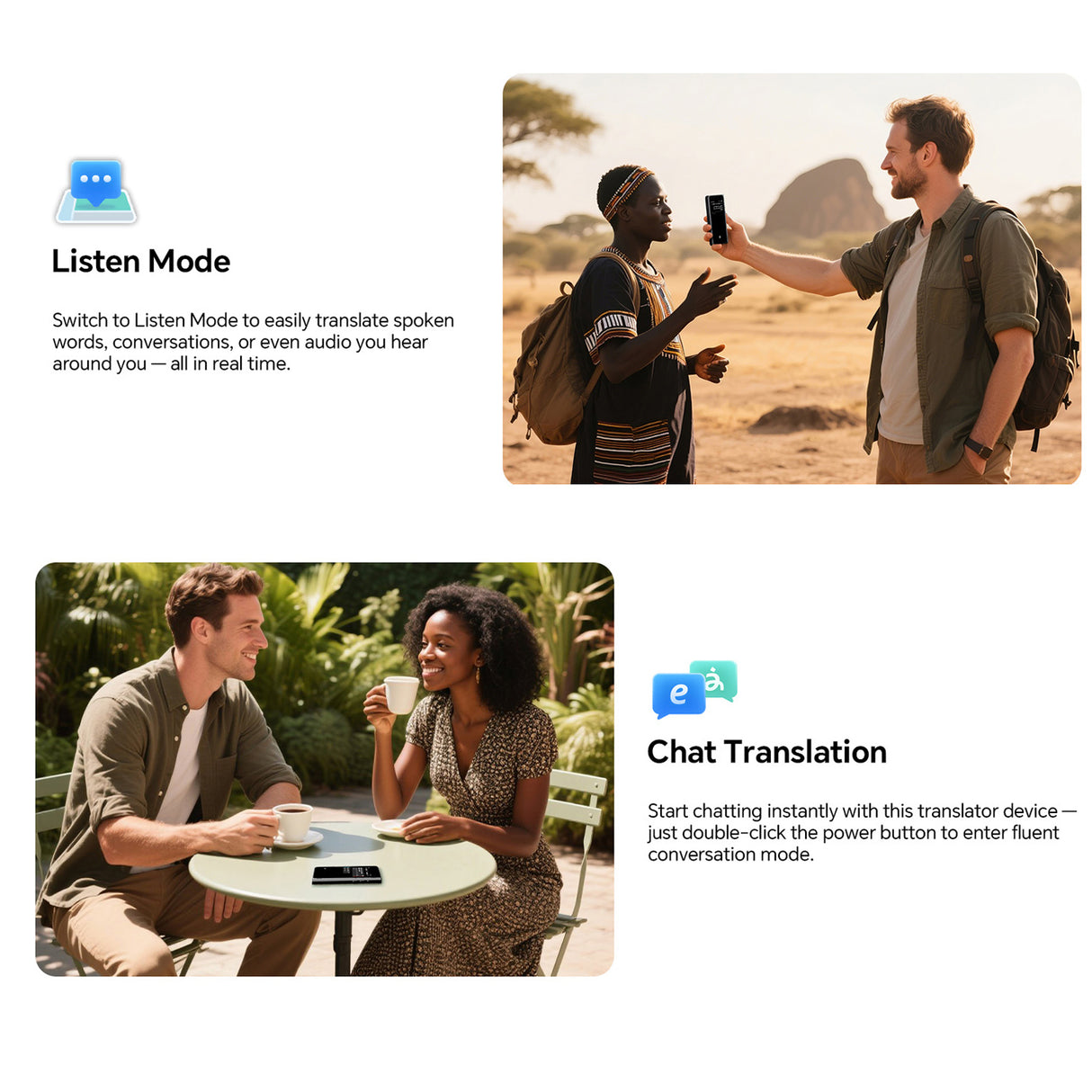 New T1 Offline AI Translator 40+ Language Voice Translator with Photo Translation and 31+ Offline Language Packs by Timekettle