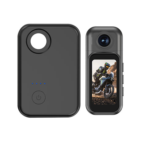 4K Mini Thumb Action Camera with Magnetic Charging Pod, 180° Rotating Lens & 1.47" HD Touch Display saska uae saska.ae