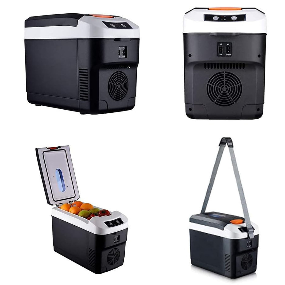 10L Portable Electric Cooler & Warmer Box AC/DC Mini Fridge for Car, Home, Camping & Travel