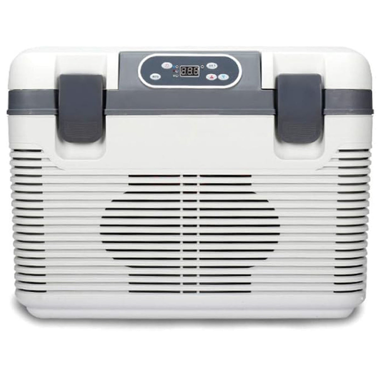 ثلاجة كهربائية محمولة 19 لتر للتبريد والتسخين – ثلاجة سيارة AC/DC بجهد 12V/24V تعمل بتقنية التبريد الحراري بدون ثلج للمنزل والتخييم والسفر