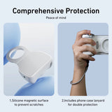 قبضة كاميرا مغناطيسية للهاتف الجيل الثاني مع ريموت لاسلكي ومقبض تثبيت سريع للهواتف الذكية من TELESIN