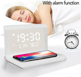 Digital Alarm Clock with Wireless Charger - SASKA Trading