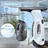 Cordless Window Vacuum Cleaner with 2200mAh Rechargeable Battery, 28cm Electric Squeegee and Spray Bottle
