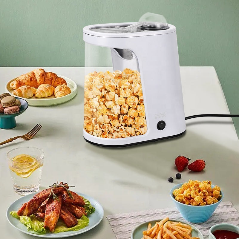 Hot Air Popcorn Maker, 1200W Oil-Free Electric Popcorn Machine with Measuring Scoop & Healthy Snack Maker by Winning Star