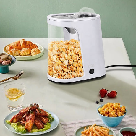 Hot Air Popcorn Maker, 1200W Oil-Free Electric Popcorn Machine with Measuring Scoop & Healthy Snack Maker by Winning Star