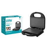 Grill Sandwich Maker, 750W Non-Stick Panini Press & Toast Sandwich Maker with Rapid Heating by Winning Star