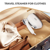Portable Travel Steam Iron 1300W, Foldable Handle, Digital Display, Aluminum Soleplate, Dry & Steam Iron by Winning Star